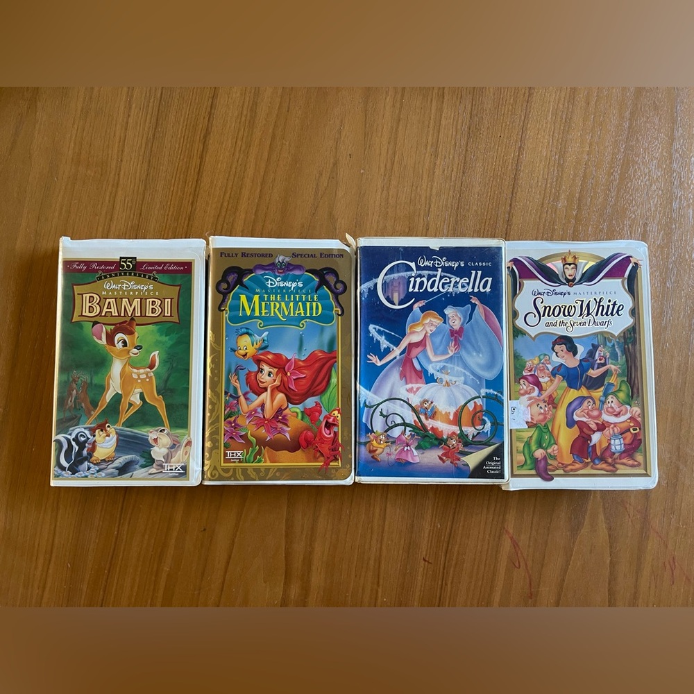 Classic Disney VHS bundle